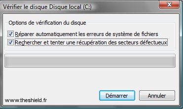Scandisk - Vérification disque