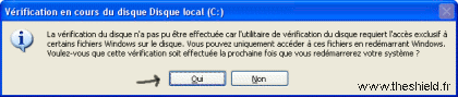Scandisk - message vérification